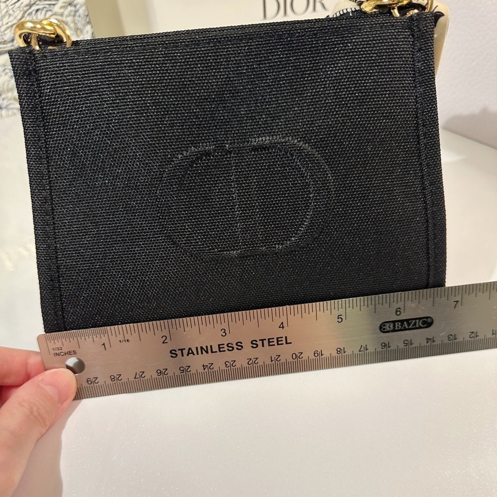 Dior🖤cosmetic pouch DIY crossbody/tote bag - Picture 8 of 12
